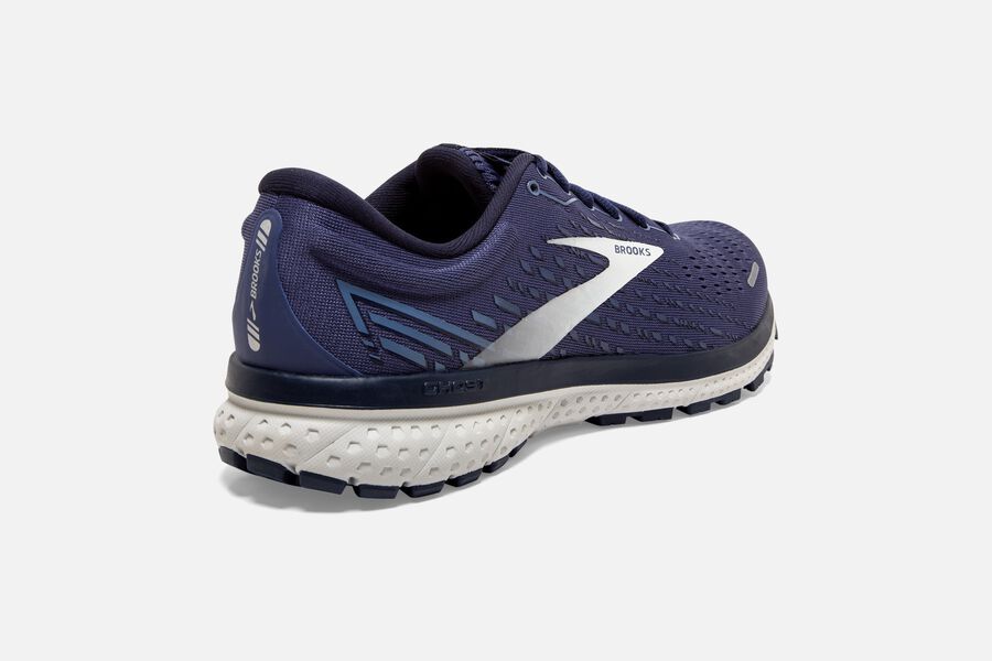 Brooks Running Shoes Mens Navy/Silver - Ghost 13 Road - 2734-JRYMG